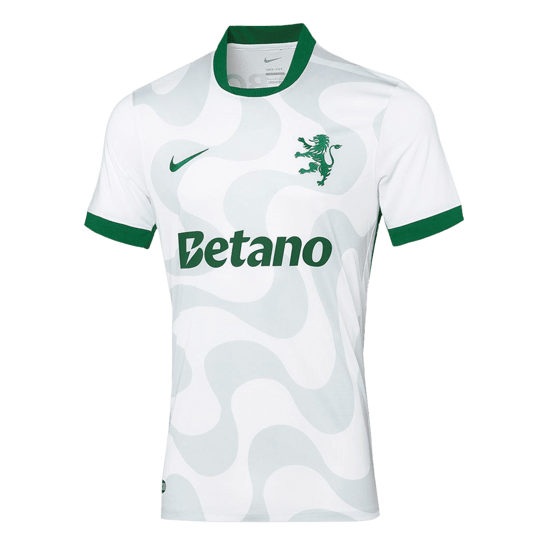 Męska Alternatywna Koszulka Sporting CP 25/26 Biała - Topowe Koszulki Pilkarskie Sklep Internetowy