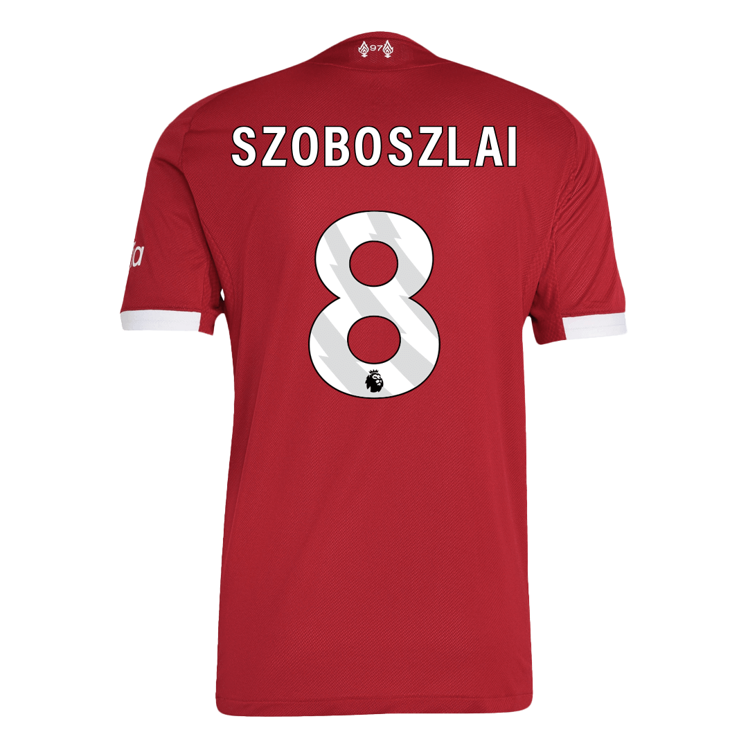 Męska Koszulka Domowa Liverpool SZOBOSZLAI #8 Wersja Piłkarska 2025/26 - Slim Fit