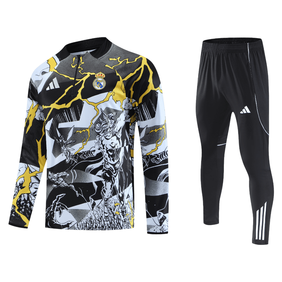 Juniorski Real Madrid Bluza z zamkiem Komplet Dresowy 2025/26