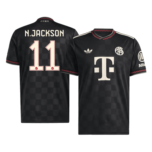 Męska Koszulka Trzecia Wyjazdowa Bayern Munich N.JACKSON #11 2025/26 - Topowe Koszulki Pilkarskie Sklep Internetowy
