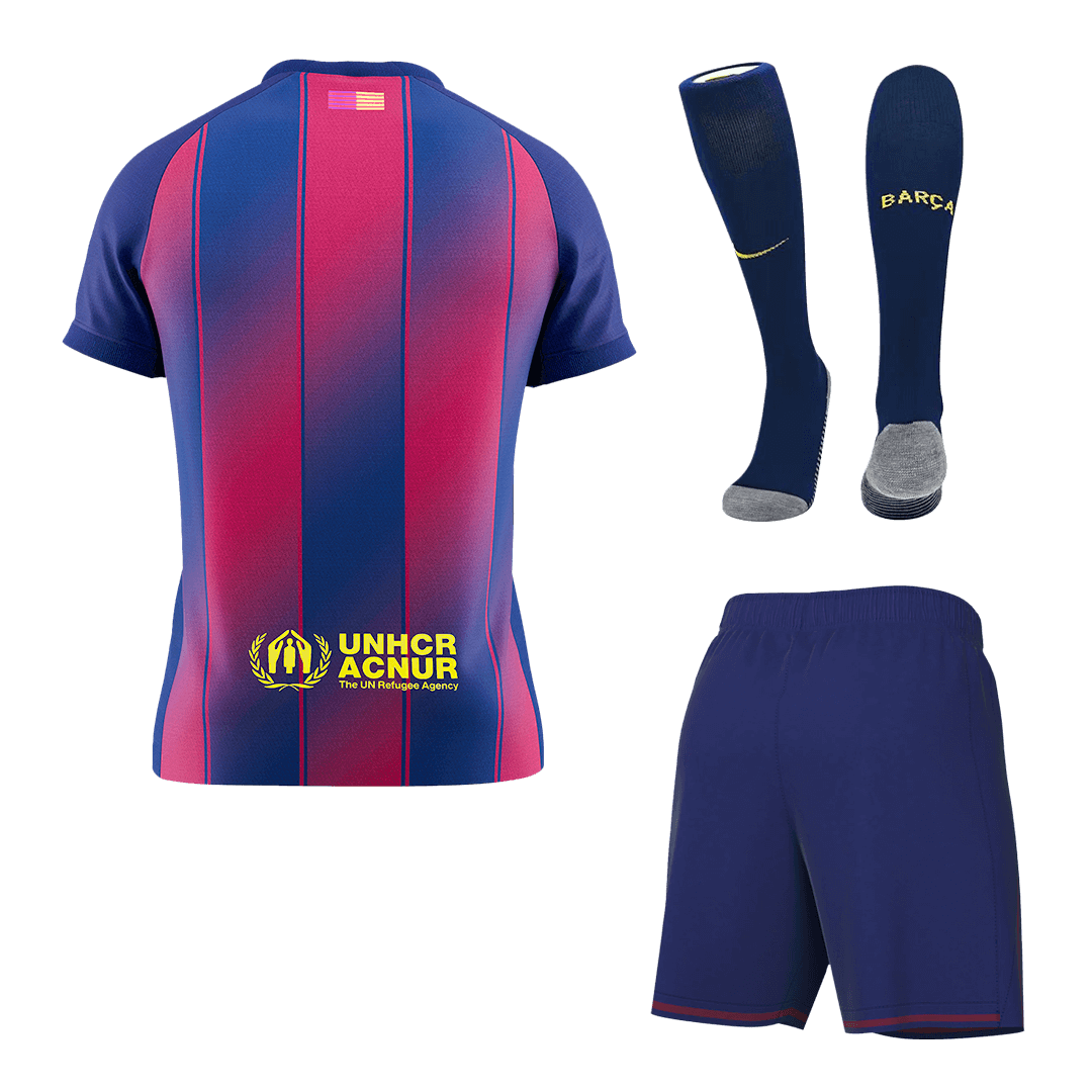 Męski Zestaw Domowa Barcelona (Koszulka + Spodenki + Skarpety) 2025/26 [PREMIUM]