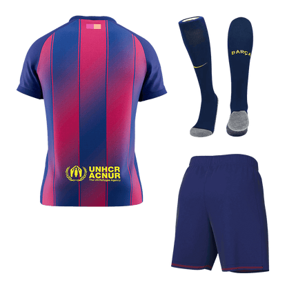 Męski Zestaw Domowa Barcelona (Koszulka + Spodenki + Skarpety) 2025/26 [PREMIUM]