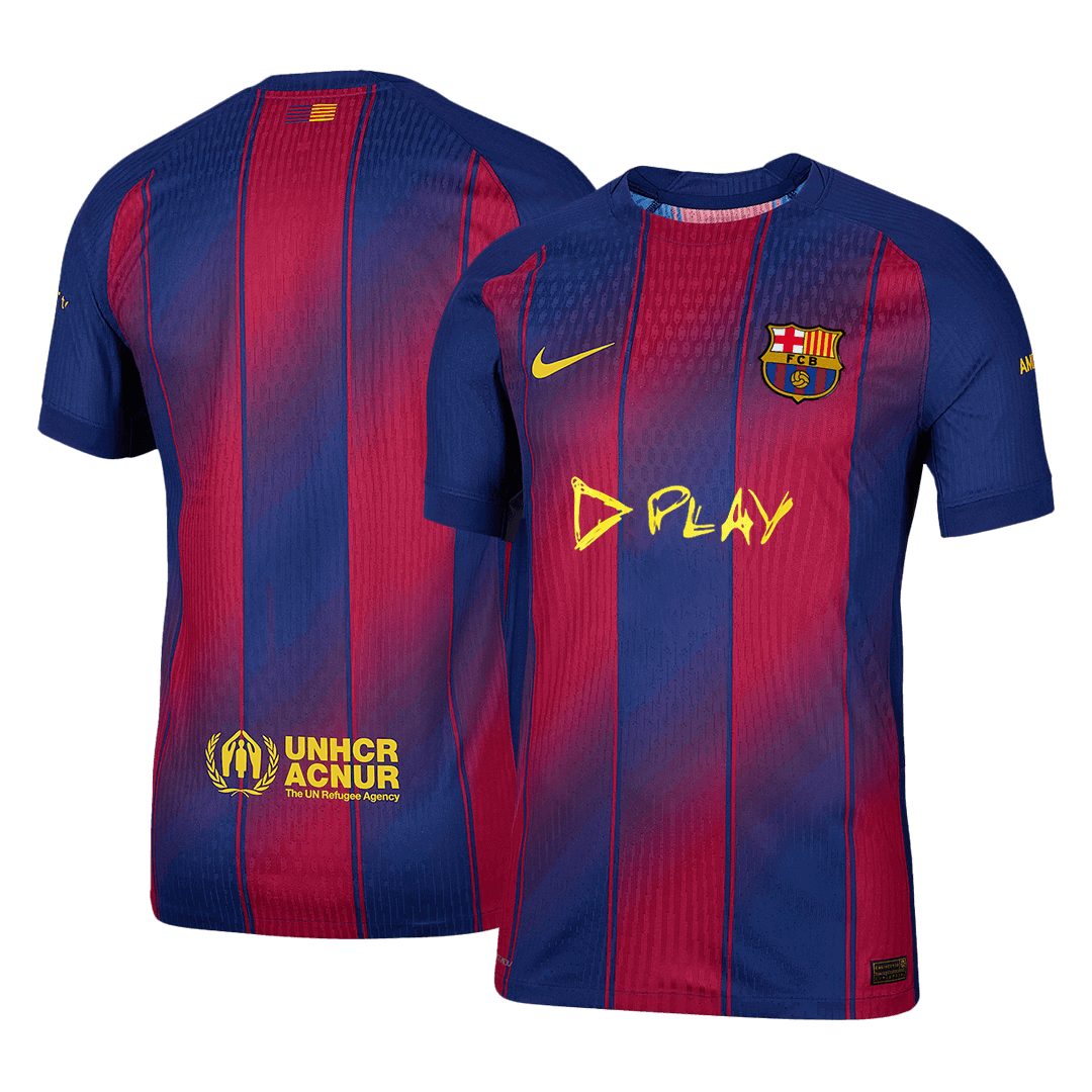 Męska Koszulka Domowa Barcelona X Ed Sheeran Wersja Piłkarska 2025/26 - Slim Fit