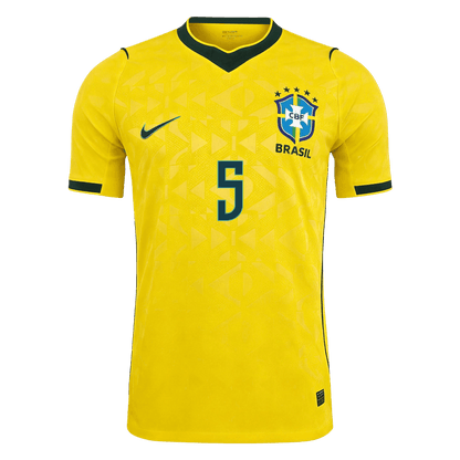 Męska koszulka Brazylii domowa CASEMIRO #5 wersja zawodnicza - Mundial 2026