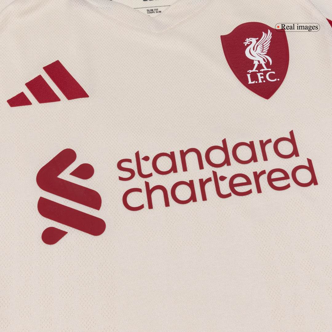 Męska Koszulka Wyjazdowa Liverpool Wersja Piłkarska 25/26 - Slim Fit - Topowe Koszulki Pilkarskie Sklep Internetowy