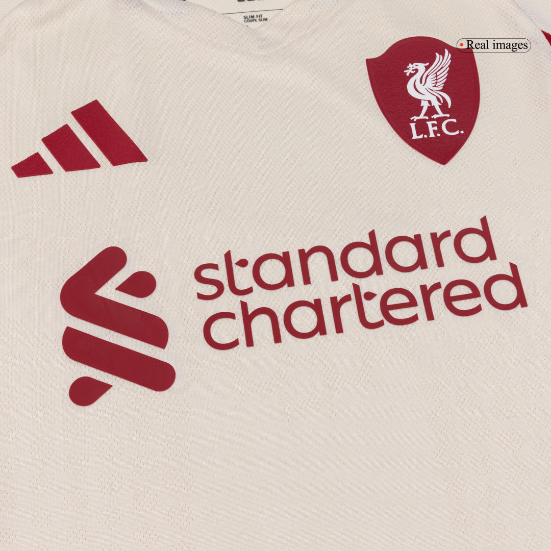 Męska Koszulka Wyjazdowa Liverpool SZOBOSZLAI #8 Wersja Piłkarska 2025/26 - Slim Fit