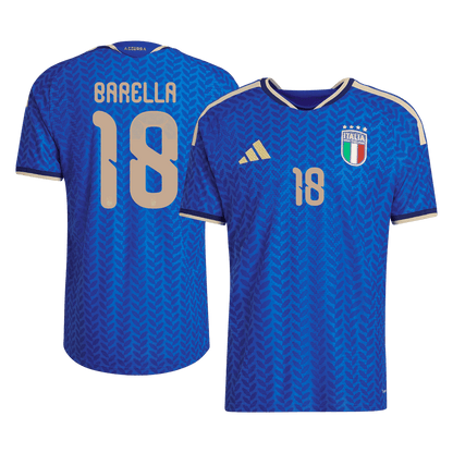Męska Koszulka Domowa Italy DARMIAN #13 Wersja Piłkarska World Cup 2026 - Slim Fit