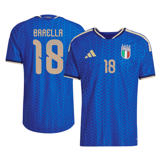 Męska Koszulka Domowa Italy DARMIAN #13 Wersja Piłkarska World Cup 2026 - Slim Fit