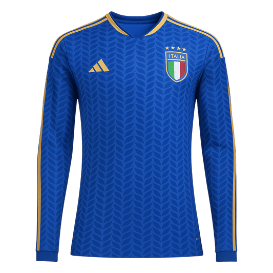 Męska Koszulka Domowa Italy 2026 z Długim Rękawem - World Cup