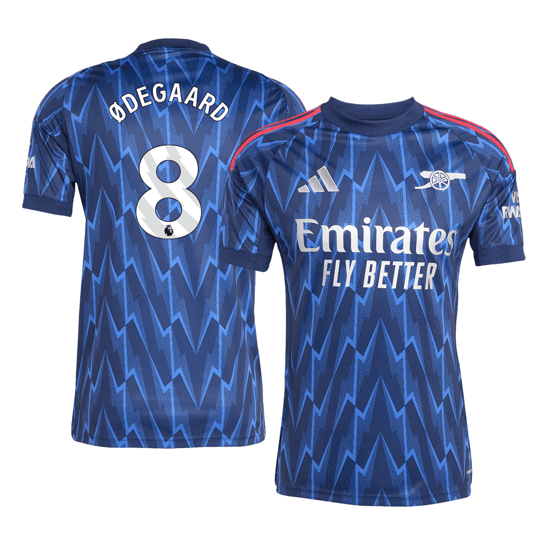Męska Koszulka Wyjazdowa Arsenal ØDEGAARD #8 2025/26 - Topowe Koszulki Pilkarskie Sklep Internetowy