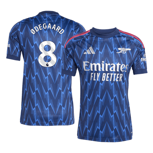 Męska Koszulka Wyjazdowa Arsenal ØDEGAARD #8 2025/26 - Topowe Koszulki Pilkarskie Sklep Internetowy