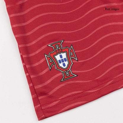 Dziecięcy zestaw Portugalii domowa B. FERNANDES #8 (Koszulka+Spodenki) - Mundial 2026 [PREMIUM]