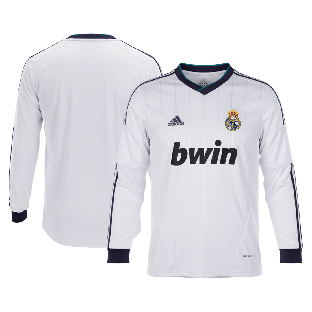 Męska Koszulka Retro Domowa Real Madrid 2012/13 z Długim Rękawem