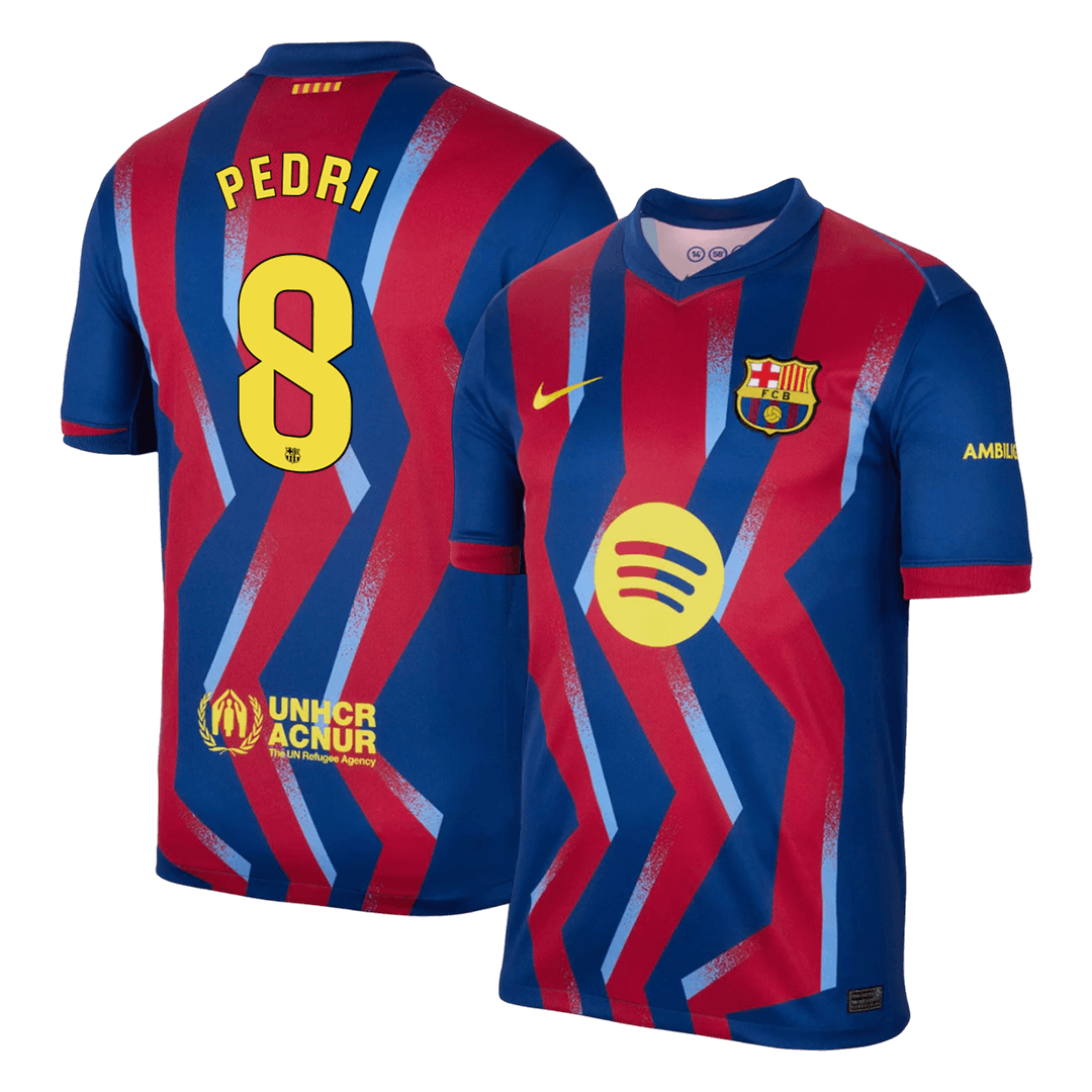 Męska Koszulka Czwarta Wyjazdowa Barcelona PEDRI #8 2025/26