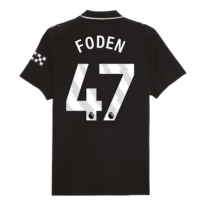 Męska Koszulka Wyjazdowa Manchester City FODEN #47 Wersja Piłkarska 2025/26 - Slim Fit - Topowe Koszulki Pilkarskie Sklep Internetowy
