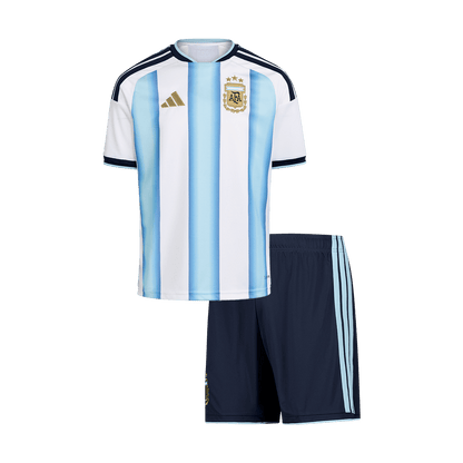 Dziecięcy Zestaw Domowa Argentina (Koszulka+Spodenki) 2025/26