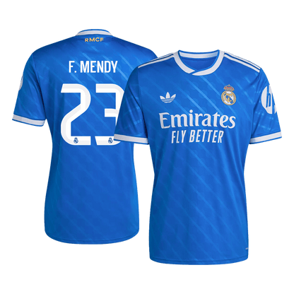 Męska Koszulka Trzecia Wyjazdowa Real Madrid F. MENDY #23 2025/26