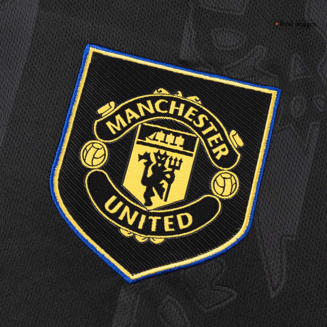 Męska Koszulka Trzecia Wyjazdowa Manchester United 2025/26 z Długim Rękawem