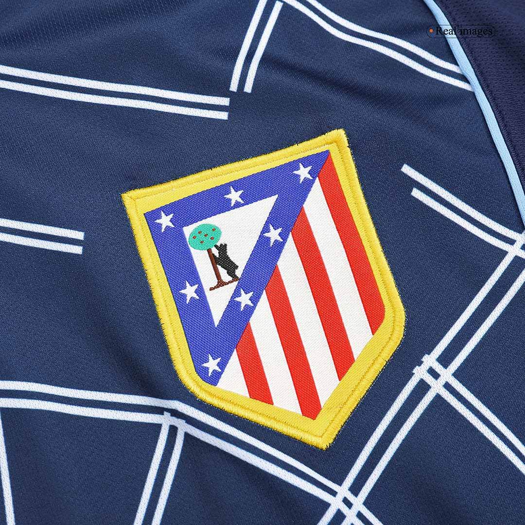 Męska wyjazdowa koszulka piłkarska Retro 2004/05 Atletico Madryt - Topowe Koszulki Pilkarskie Sklep Internetowy
