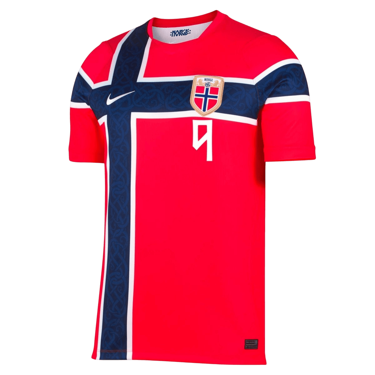 Męska koszulka Norwegii domowa BRAUT HAALAND #9 wersja zawodnicza – Mundial 2026