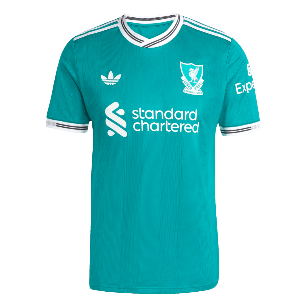 Męska Koszulka Trzecia Wyjazdowa Liverpool Wersja Piłkarska 2025/26 - Slim Fit - Topowe Koszulki Pilkarskie Sklep Internetowy
