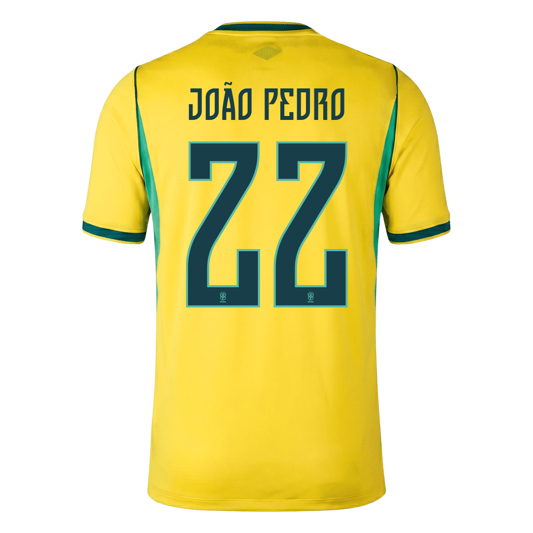 Męska koszulka Brazylii domowa JOÃO PEDRO #22 - Mundial 2026