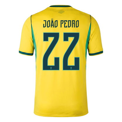 Męska koszulka Brazylii domowa JOÃO PEDRO #22 - Mundial 2026