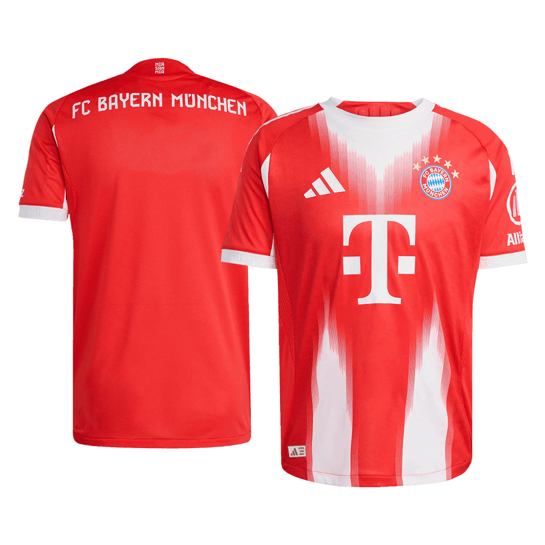 Męska Koszulka Domowa Bayern Monachium Wersja Piłkarska 2025/26 - Slim Fit - Topowe Koszulki Pilkarskie Sklep Internetowy