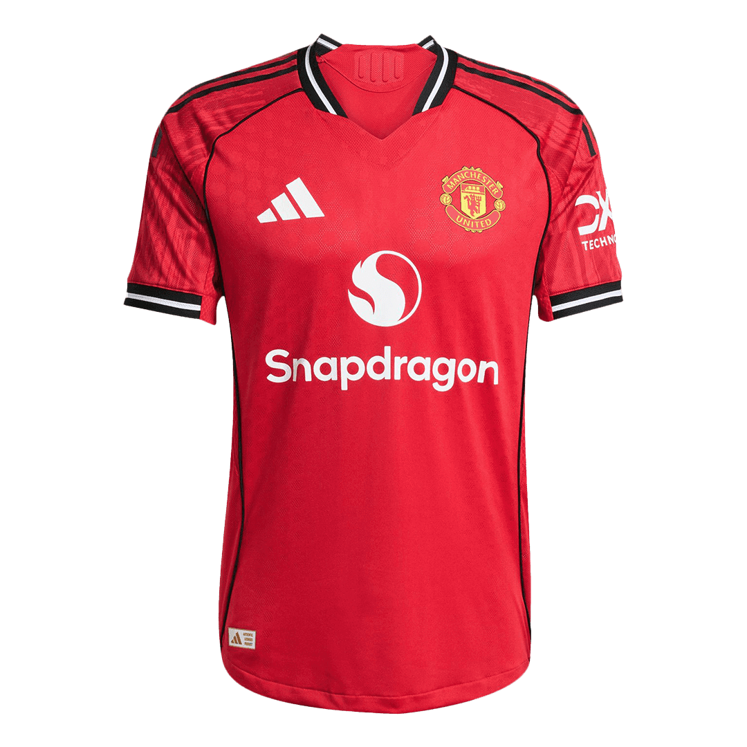 Męska Koszulka Domowa Manchester United Wersja Piłkarska 2025/26 - Slim Fit - Topowe Koszulki Pilkarskie Sklep Internetowy