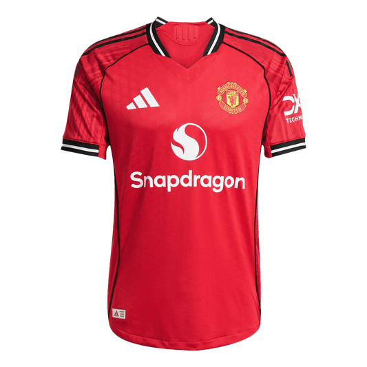 Męska Koszulka Domowa Manchester United Wersja Piłkarska 2025/26 - Slim Fit - Topowe Koszulki Pilkarskie Sklep Internetowy