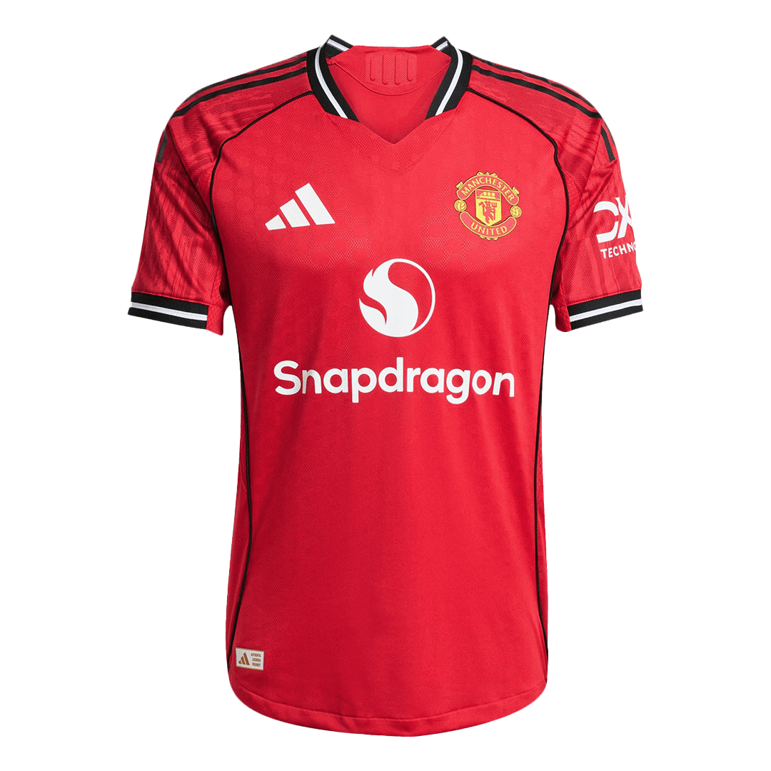 Męska Koszulka Domowa Manchester United ŠEŠKO #30 Wersja Piłkarska 2025/26 - Slim Fit