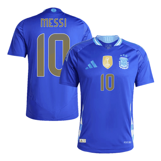 Męska Koszulka Wyjazdowa Argentyna MESSI #10 Wersja Piłkarska 2024 - Slim Fit - Topowe Koszulki Pilkarskie Sklep Internetowy