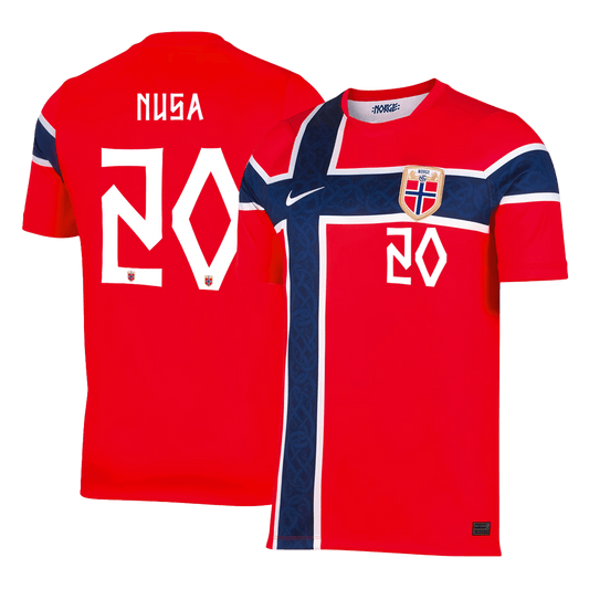 Męska koszulka Norwegii domowa NUSA #20 – Mundial 2026