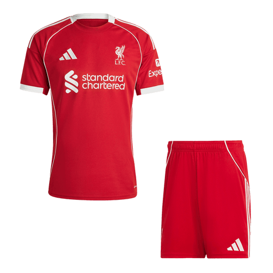 Męski Zestaw Domowy Liverpool (Koszulka+Spodenki) 25/26 - Topowe Koszulki Pilkarskie Sklep Internetowy