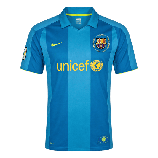Męska Koszulka Retro Wyjazdowa Barcelona 2007/08