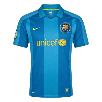 Męska Koszulka Retro Wyjazdowa Barcelona 2007/08