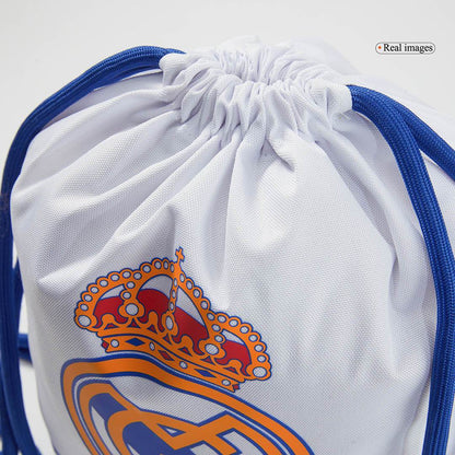 Worek sportowy Real Madrid Biały - Wyprzedaż Sezonowa - Topowe Koszulki Pilkarskie Sklep Internetowy