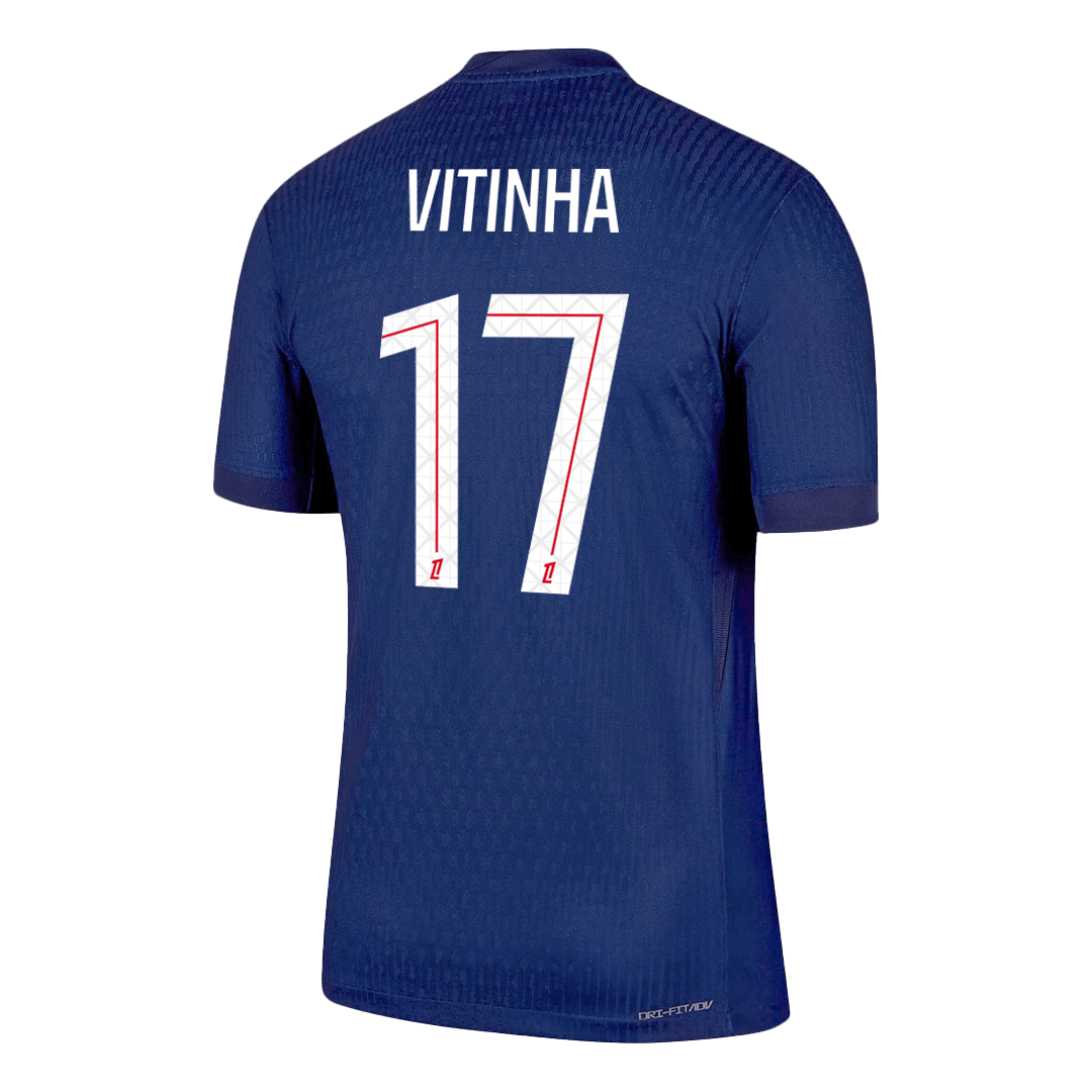 Męska Koszulka Domowa PSG VITINHA #17 Wersja Piłkarska 2025/26 - Slim Fit