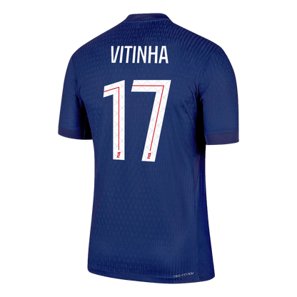 Męska Koszulka Domowa PSG VITINHA #17 Wersja Piłkarska 2025/26 - Slim Fit