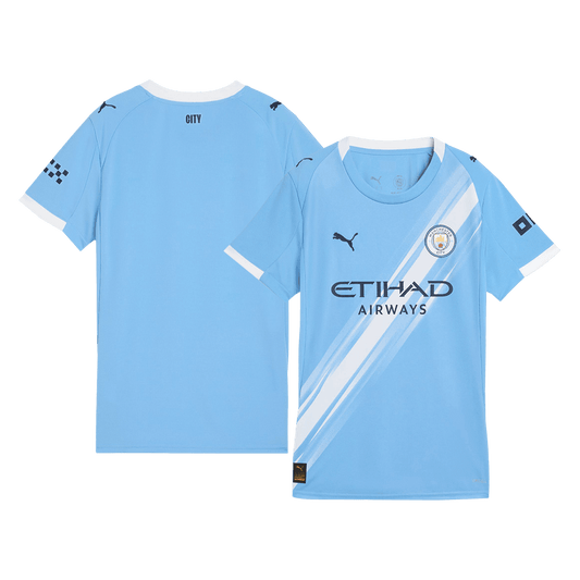 Damska Koszulka Domowa Manchester City 2025/26 - Topowe Koszulki Pilkarskie Sklep Internetowy