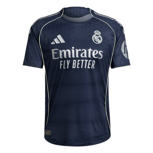 Męska Koszulka Wyjazdowa Real Madrid TCHOUAMENI #14 Wersja Piłkarska 2025/26 - Slim Fit - Topowe Koszulki Pilkarskie Sklep Internetowy
