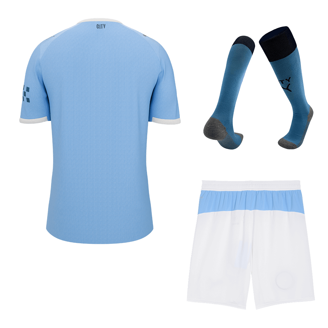 Męski Zestaw Domowa Manchester City (Koszulka + Spodenki + Skarpety) 2025/26 [PREMIUM]