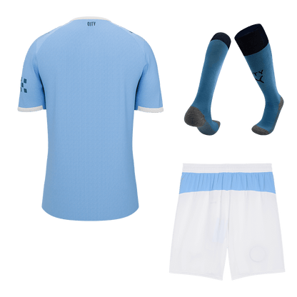 Męski Zestaw Domowa Manchester City (Koszulka + Spodenki + Skarpety) 2025/26 [PREMIUM]