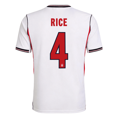 Męska koszulka Anglii domowa RICE #4 – Mundial 2026