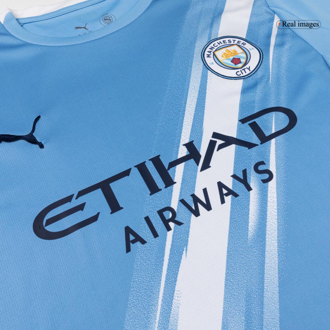 Męski Zestaw Domowa Manchester City (Koszulka + Spodenki + Skarpety) 2025/26 [PREMIUM]