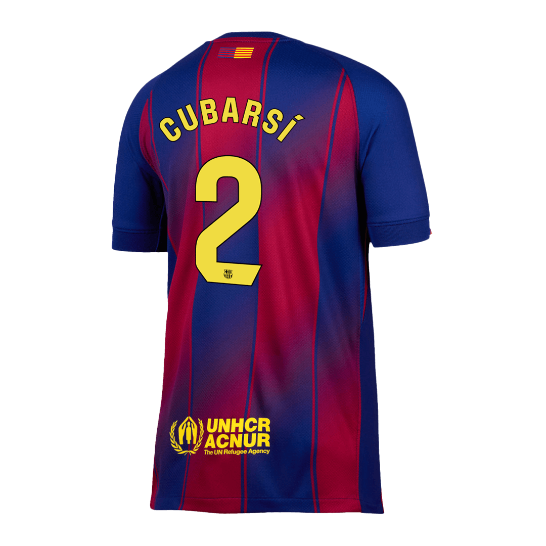 Męska Koszulka Domowa Barcelona CUBARSÍ #2 2025/26