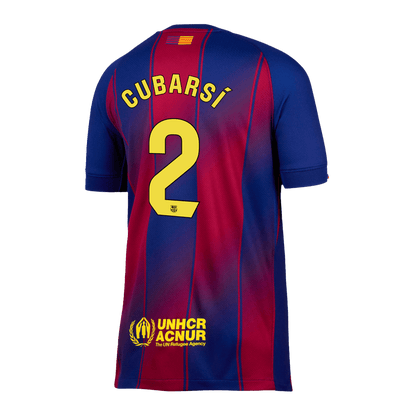 Męska Koszulka Domowa Barcelona CUBARSÍ #2 2025/26