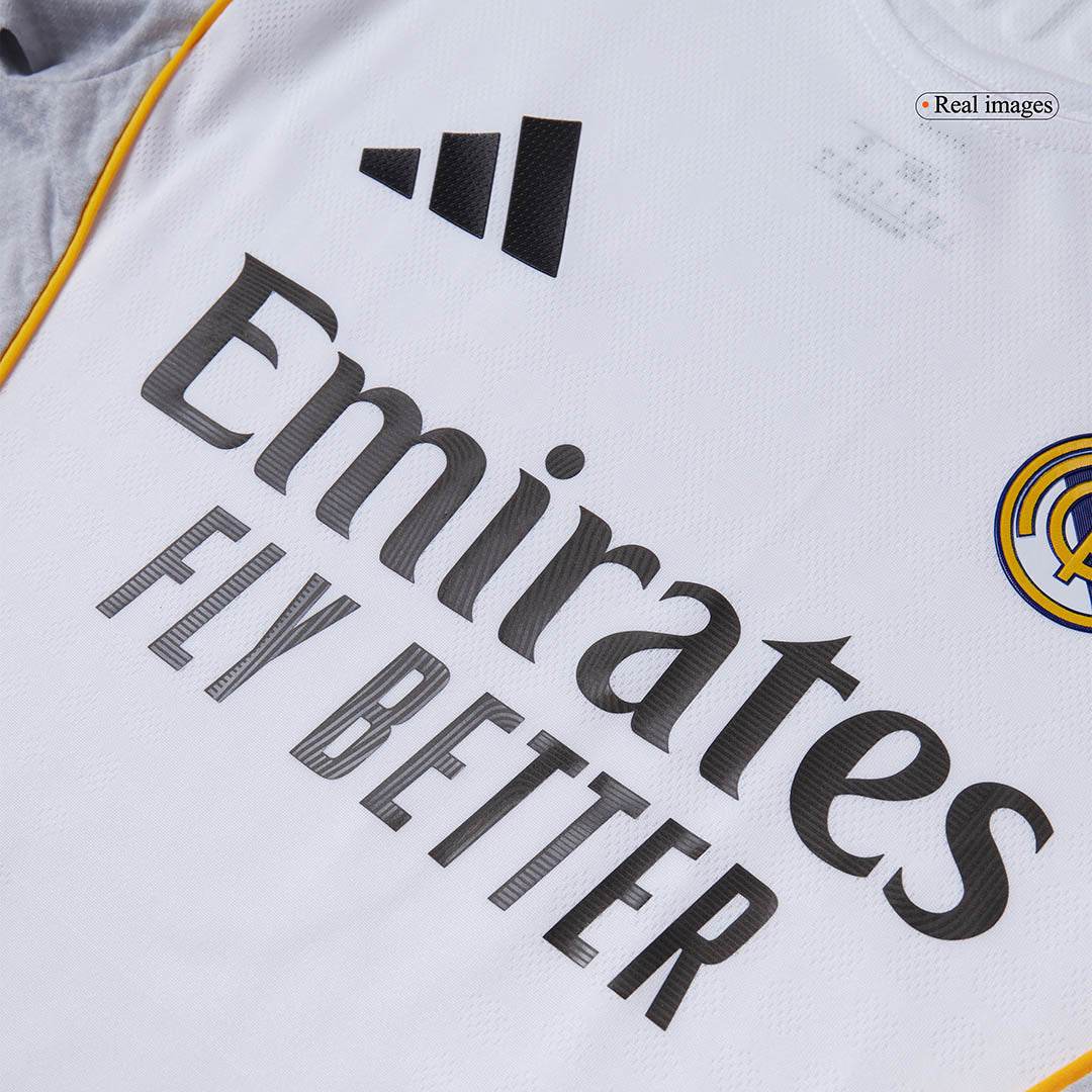 Męska Koszulka Domowa Real Madrid F.MENDY #23 Wersja Piłkarska 2025/26 - Slim Fit - Topowe Koszulki Pilkarskie Sklep Internetowy
