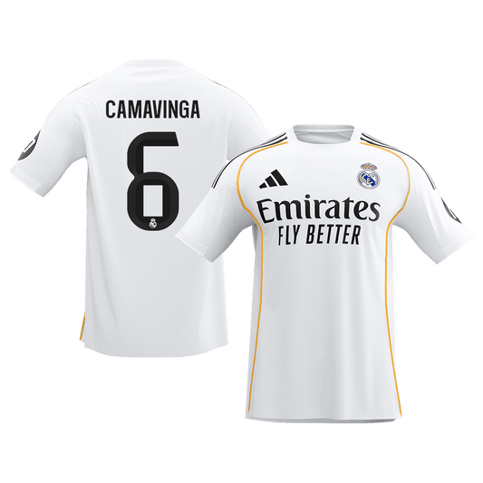 Męska Koszulka Domowa Real Madrid CAMAVINGA #6 2025/26 [PREMIUM] - Topowe Koszulki Pilkarskie Sklep Internetowy