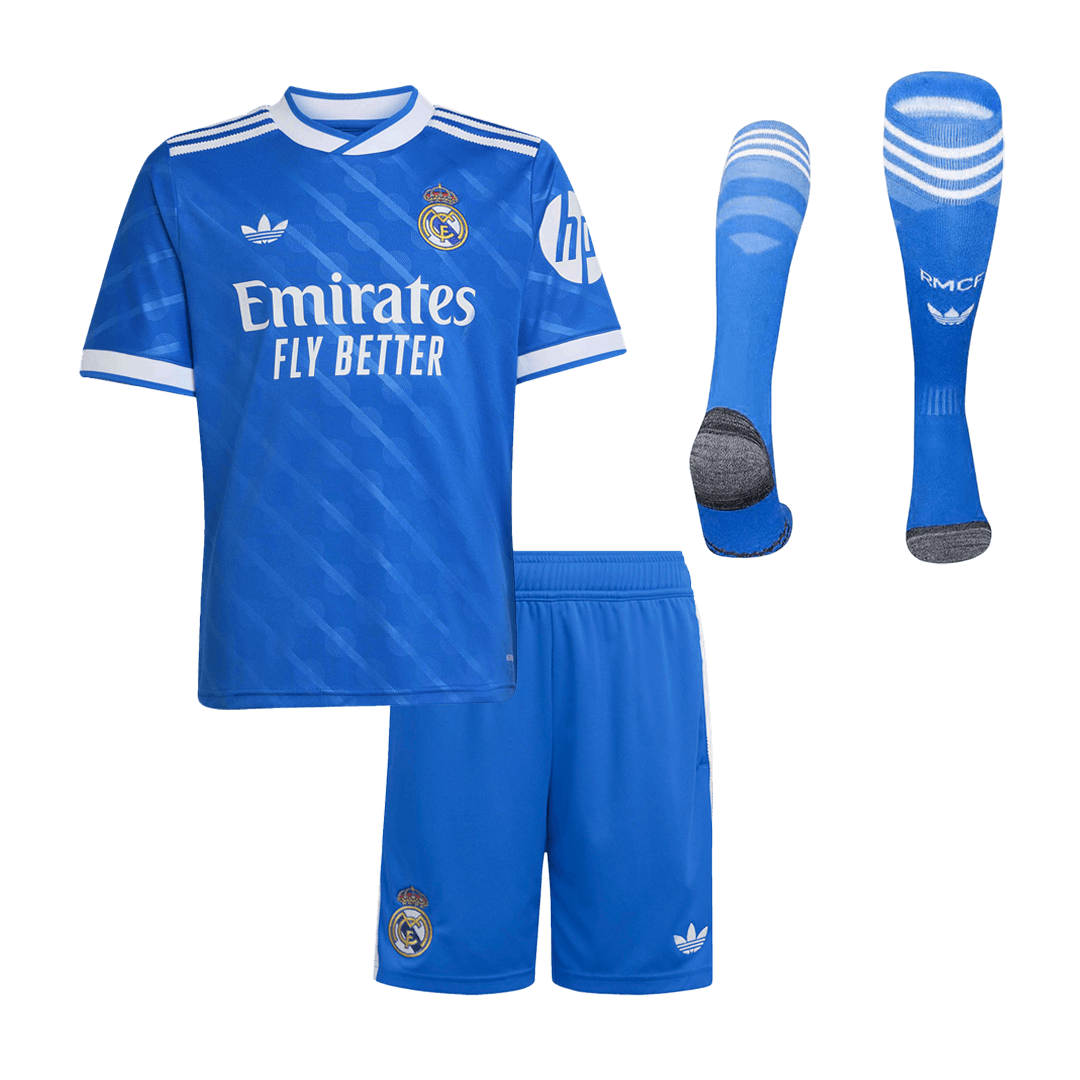 Dziecięcy Zestaw Trzecia Wyjazdowa Real Madrid (Koszulka + Spodenki + Skarpety) 2025/26
